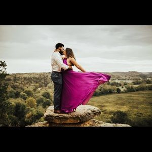 Lulu’s Mythical Kind of Love Maxi Dress Magenta